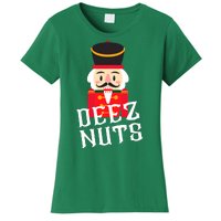 Deez Nuts Nutcracker Nu Funny Christmas Pjs Women's T-Shirt