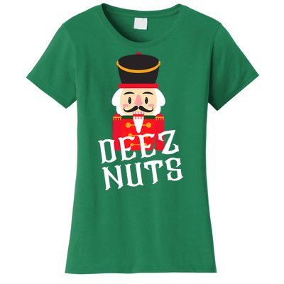 Deez Nuts Nutcracker Nu Funny Christmas Pjs Women's T-Shirt