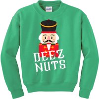 Deez Nuts Nutcracker Nu Funny Christmas Pjs Kids Sweatshirt