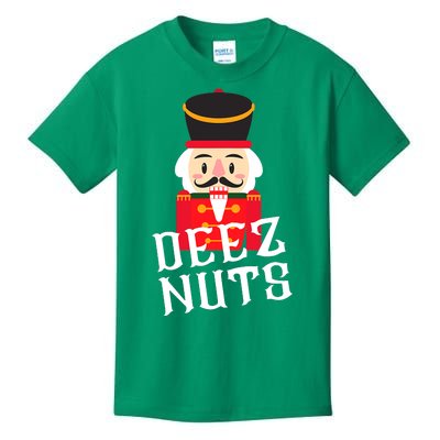 Deez Nuts Nutcracker Nu Funny Christmas Pjs Kids T-Shirt