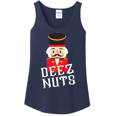 Deez Nuts Nutcracker Nu Funny Christmas Pjs Ladies Essential Tank