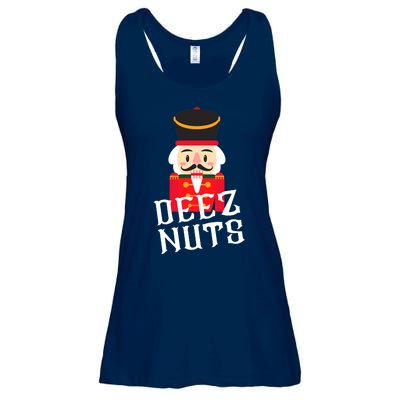 Deez Nuts Nutcracker Nu Funny Christmas Pjs Ladies Essential Flowy Tank