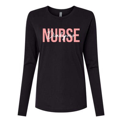 Dialysis Nurse Nephrology Nursing Womens Cotton Relaxed Long Sleeve T-Shirt