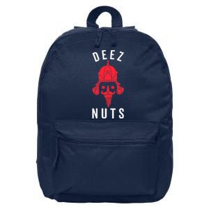 Deez Nuts Nutcracker Nut Funny Xmas Family 16 in Basic Backpack