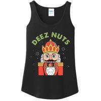 Deez Nuts Nutcracker Nut Funny Christmas Pjs Ladies Essential Tank