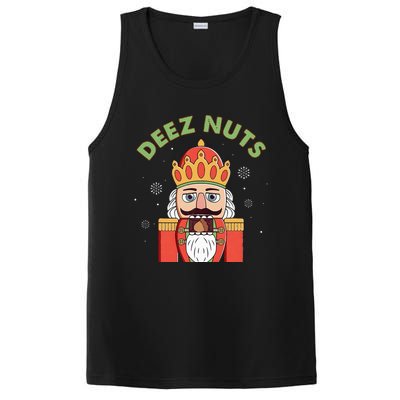 Deez Nuts Nutcracker Nut Funny Christmas Pjs PosiCharge Competitor Tank