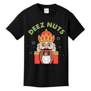 Deez Nuts Nutcracker Nut Funny Christmas Pjs Kids T-Shirt