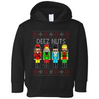 Deez Nuts Nutcracker Ugly Christmas Sweate Xmas Toddler Hoodie