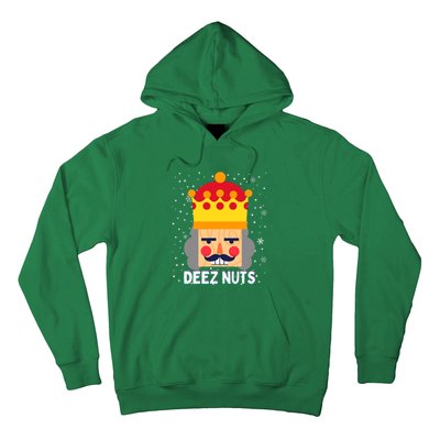 Deez Nuts Nutcracker Funny Ugly Christmas Meme Gifts Hoodie