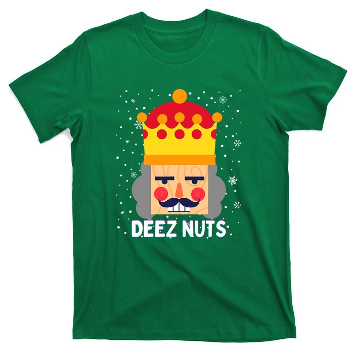 Deez Nuts Nutcracker Funny Ugly Christmas Meme Gifts T-Shirt