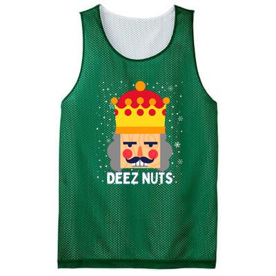 Deez Nuts Nutcracker Funny Ugly Christmas Meme Gifts Mesh Reversible Basketball Jersey Tank