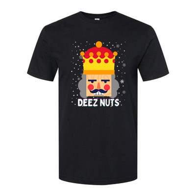 Deez Nuts Nutcracker Funny Ugly Christmas Meme Gifts Softstyle CVC T-Shirt