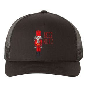 Deez Nutz Nutcracker Distressed Naughty Christmas Yupoong Adult 5-Panel Trucker Hat