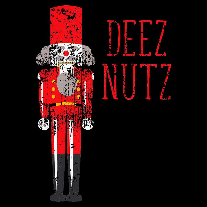 Deez Nutz Nutcracker Distressed Naughty Christmas Mousepad