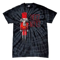 Deez Nutz Nutcracker Distressed Naughty Christmas Tie-Dye T-Shirt