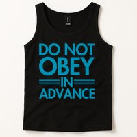 Do Not Obey In Advance Teal Premium Tank Top