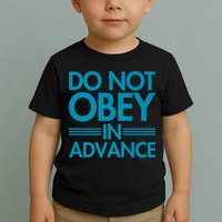 Do Not Obey In Advance Teal Premium Toddler T-Shirt