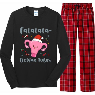 Doctor Nurse Obstetrics Christmas Falalalallopian Tubes Long Sleeve Pajama Set