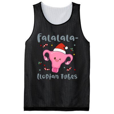 Doctor Nurse Obstetrics Christmas Falalalallopian Tubes Mesh Reversible Basketball Jersey Tank