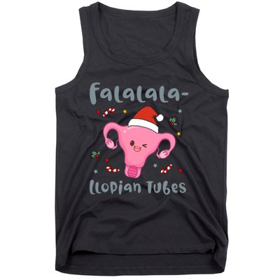 Doctor Nurse Obstetrics Christmas Falalalallopian Tubes Tank Top