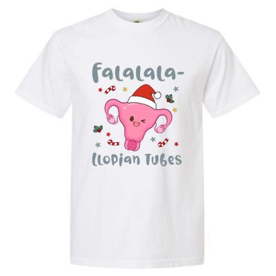 Doctor Nurse Obstetrics Christmas Falalalallopian Tubes Garment-Dyed Heavyweight T-Shirt