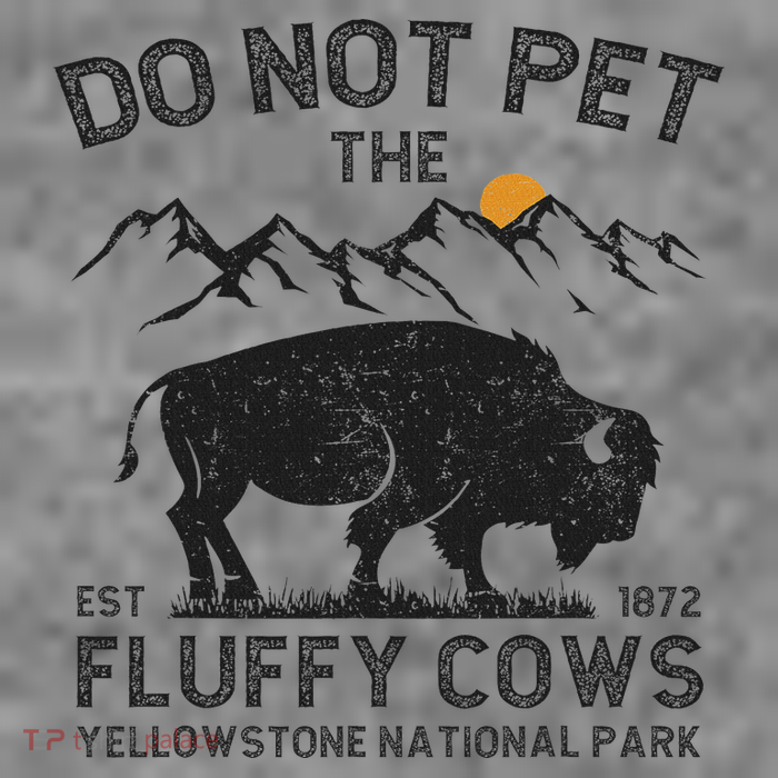 Do Not Pet The Fluffy Cows Yellowstone National Park Cows Sustainable Beanie