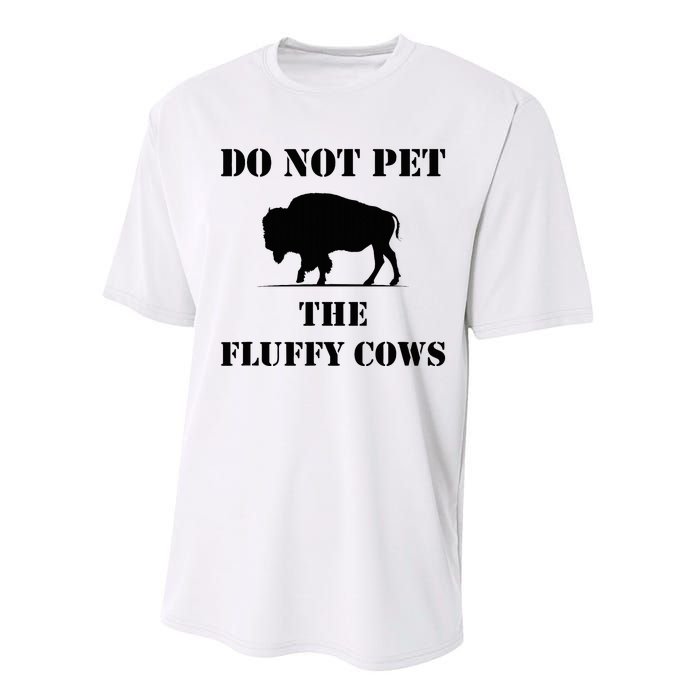 Do Not Pet The Fluffy Cows Performance Sprint T-Shirt