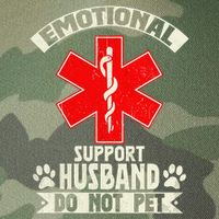Do Not Pet Emotional Support Husband Funny Legacy Tie Dye Trucker Hat