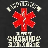 Do Not Pet Emotional Support Husband Funny Cool Comfort Performance Bucket Hat