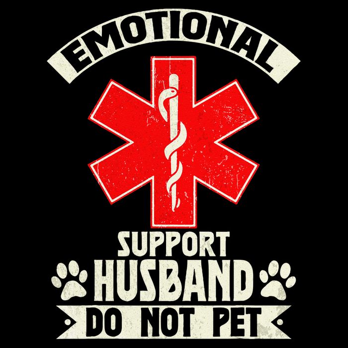 Do Not Pet Emotional Support Husband Funny Bucket Hat