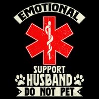 Do Not Pet Emotional Support Husband Funny Flatbill Hat