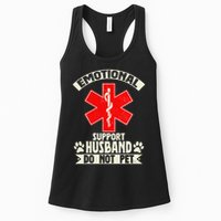 Do Not Pet Emotional Support Husband Funny Womens Tank Top
