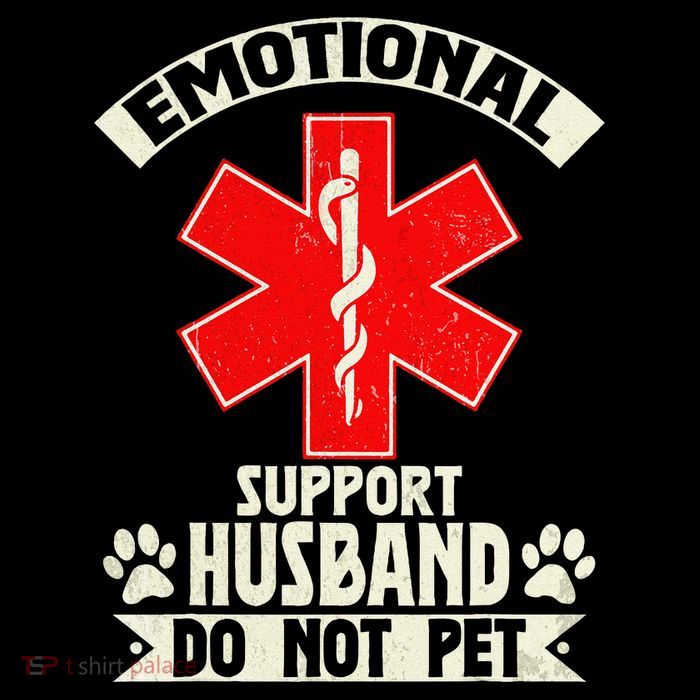 Do Not Pet Emotional Support Husband Funny Crop Top