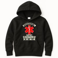 Do Not Pet Emotional Support Husband Funny Kids Hoodie