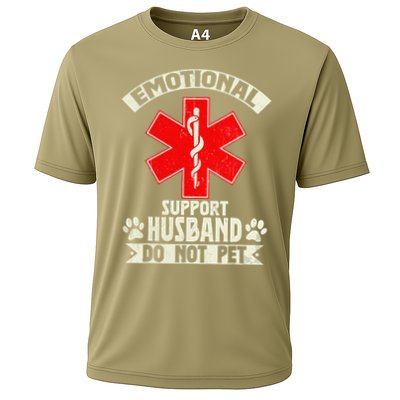 Do Not Pet Emotional Support Husband Funny Performance Shirt