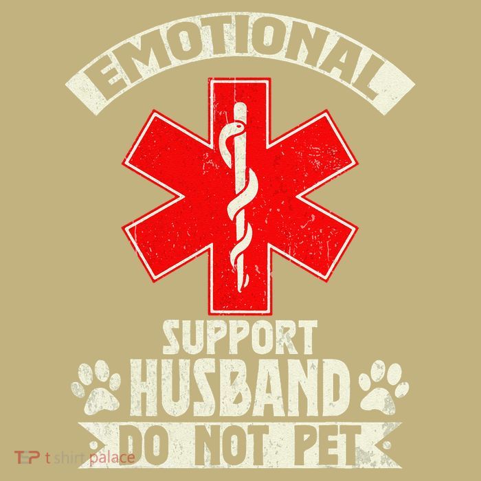 Do Not Pet Emotional Support Husband Funny Performance Shirt