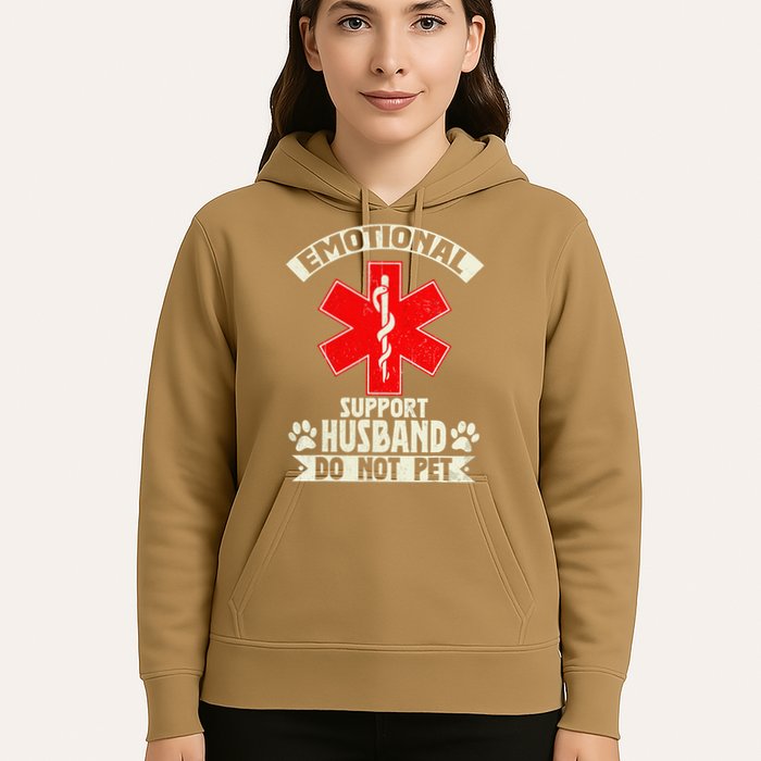 Do Not Pet Emotional Support Husband Funny Hoodie