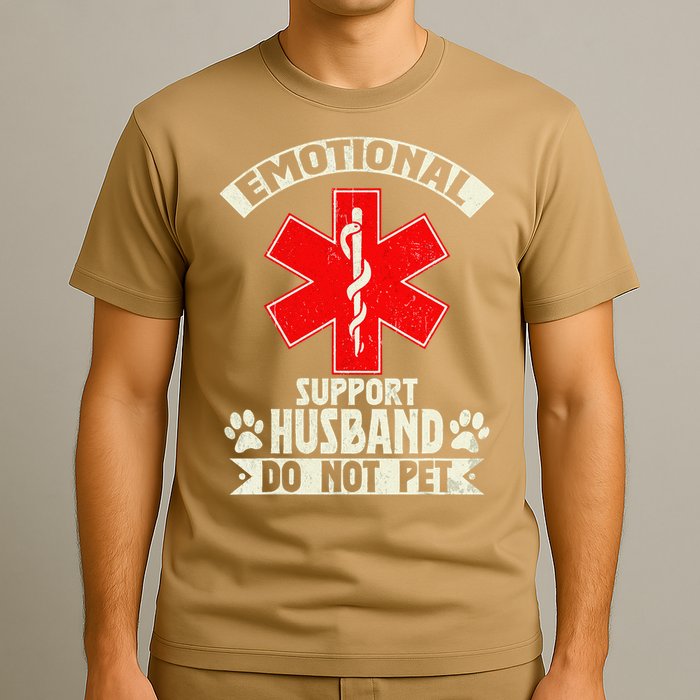 Do Not Pet Emotional Support Husband Funny T-Shirt