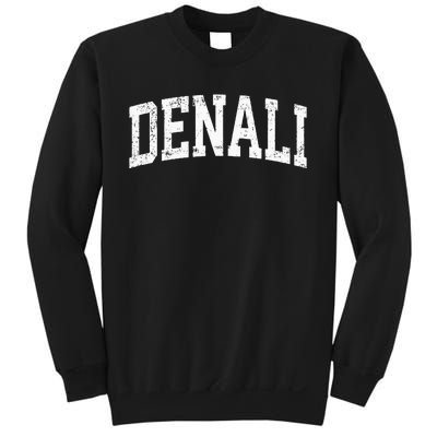 Denali National Park Alaska Vintage Athletic Sports Design Sweatshirt