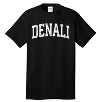 Denali National Park Alaska Vintage Athletic Sports Design Tall T-Shirt