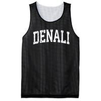 Denali National Park Alaska Vintage Athletic Sports Design Mesh Reversible Basketball Jersey Tank