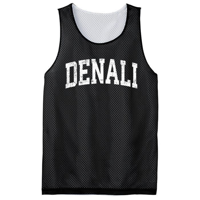 Denali National Park Alaska Vintage Athletic Sports Design Mesh Reversible Basketball Jersey Tank