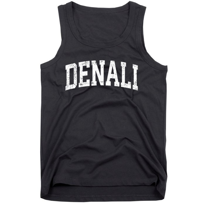 Denali National Park Alaska Vintage Athletic Sports Design Tank Top