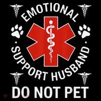 Do Not Pet Emotional Support Husband Funny Emotional Sustainable Bucket Hat