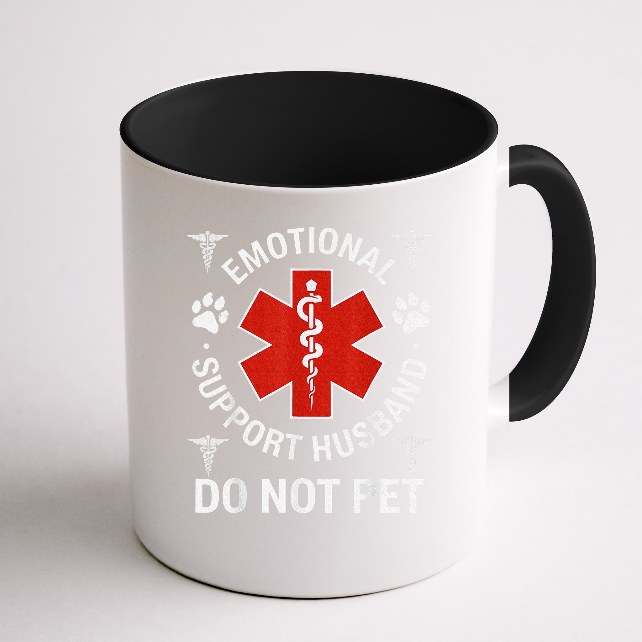 Do Not Pet Emotional Support Husband Funny Emotional Mug