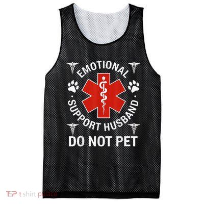 Do Not Pet Emotional Support Husband Funny Emotional Mesh Reversible Basketball Jersey Tank