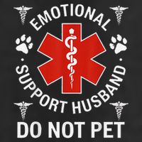 Do Not Pet Emotional Support Husband Funny Emotional Hat