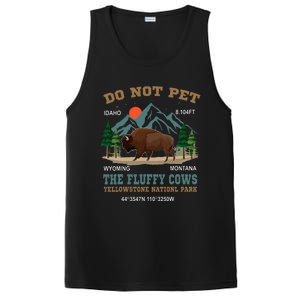 Do Not Pet The Fluffy Cows Bison Yellowstone National Park PosiCharge Competitor Tank