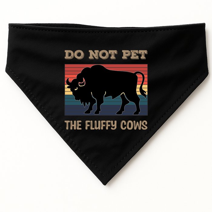 Do Not Pet The Fluffy Cows USA-Made Doggie Bandana