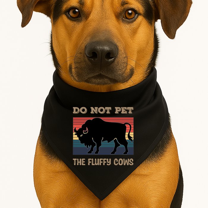 Do Not Pet The Fluffy Cows USA-Made Doggie Bandana